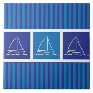 Yacht pattern tile