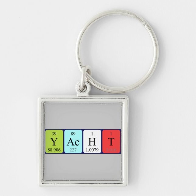 Yacht periodic table keyring (Front)