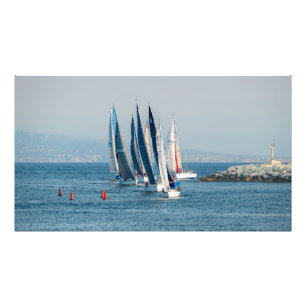 Yacht Race - Marina Del Rey, CA Photo Print