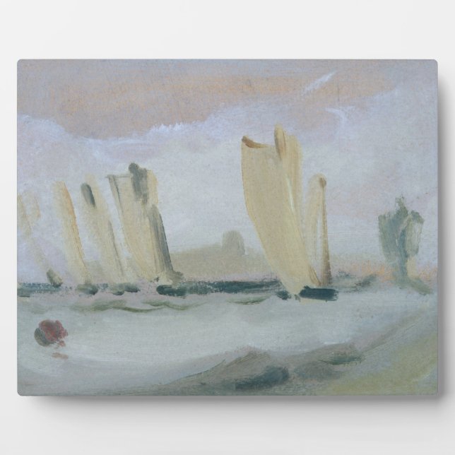 Yacht Racing on the Solent, previously attributed Plaque (Front)