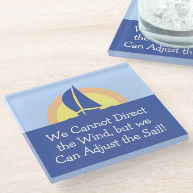 Yacht Racing Sailing Themed Glass Coaster (Creator Uploaded)