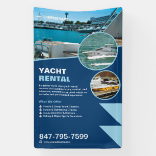 Yacht Rental Custom Editable Banner