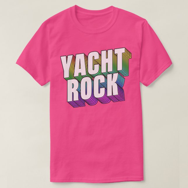 Yacht Rock 80s Aesthetic T-Shirt (Design Front)