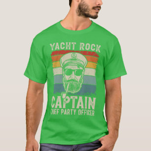 Yacht Rock Captain Pontoon Boat Party Sailor Boati T-Shirt