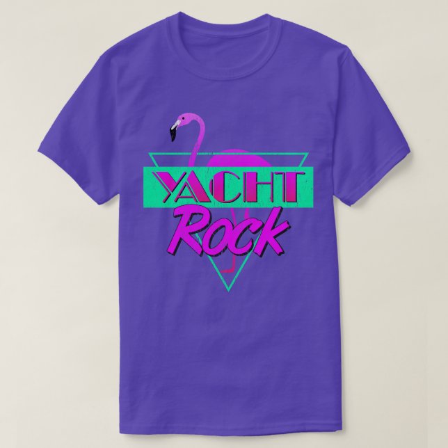 Yacht Rock Party Boat Drinking graphic 80s Faded T-Shirt (Design Front)