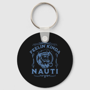 Yacht Rock Party Nauti Motor Boat Captain Love Mot Key Ring