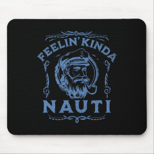 Yacht Rock Party Nauti Motor Boat Captain Love Mot Mouse Mat