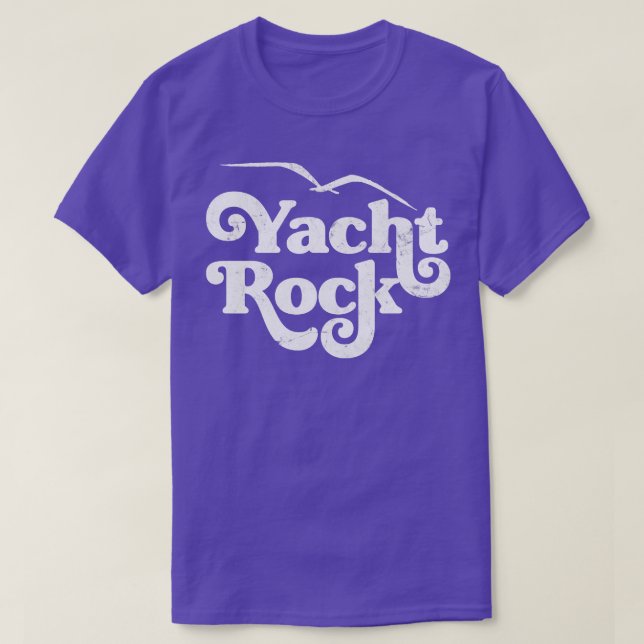 Yacht Rock Retro FadedAesthetic Fan Design T-Shirt (Design Front)
