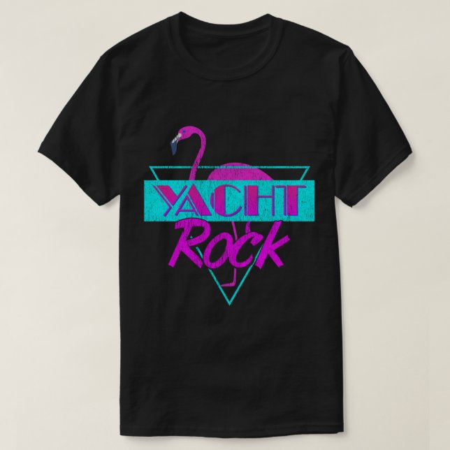 Yacht Rock Retro Flamingo Essential T-Shirt (Design Front)