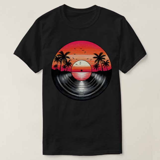 Yacht Rock Vinyl Record T-Shirt (Design Front)