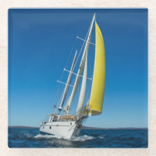 Yacht Sailing   South Australia Glass Coaster