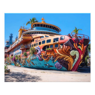 Yacht Statue Photo Print