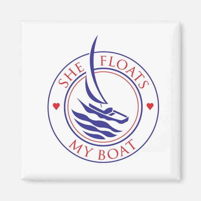 Yachtees_She Floats My Boat Magnet (Front)