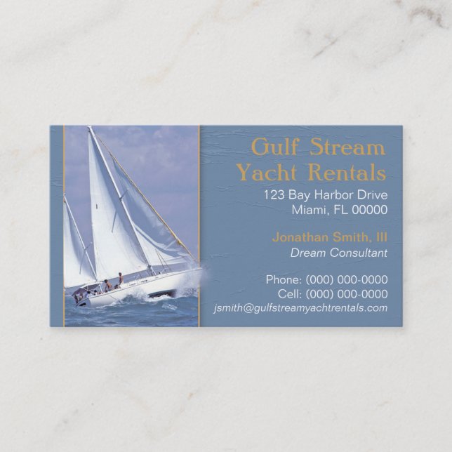 Yachting Business Card (Front)
