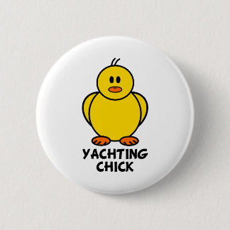 Yachting Chick 6 Cm Round Badge