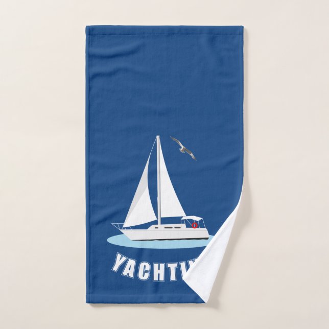 Yachting Hand Towel (Hand Towel)