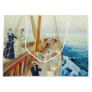 Yachting in the Mediterranean (by J.L. Stewart) Large Gift Bag