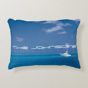 Yachting into the Blue Decorative Cushion