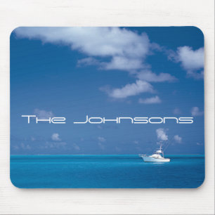 Yachting into the Blue Mouse Mat