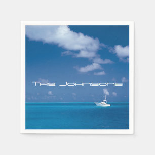 Yachting into the Blue Napkin