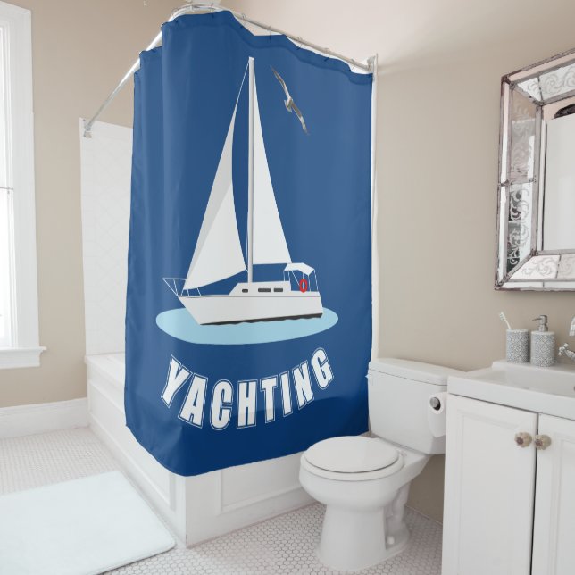Yachting Shower Curtain (In Situ)