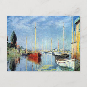 Yachts at Argenteuil by Claude Monet Postcard