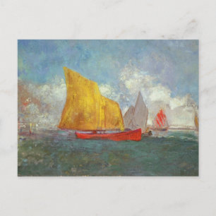 Yachts in a Bay Postcard