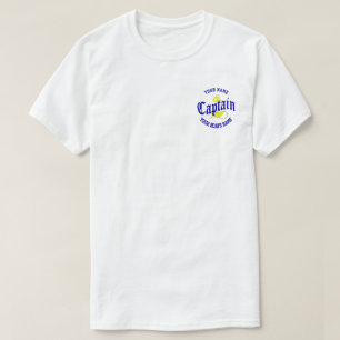 Yachts name and boat captain T-Shirt
