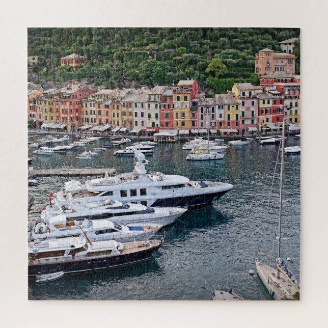 Yachts of Portofino - 20x20 - 676 pcs Jigsaw Puzzle (Vertical)