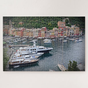 Yachts of Portofino - Italy - 20x30 - 1014 pc Jigsaw Puzzle