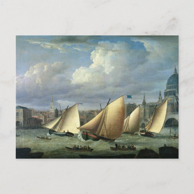 Yachts of the Cumberland Fleet starting Postcard (Front)