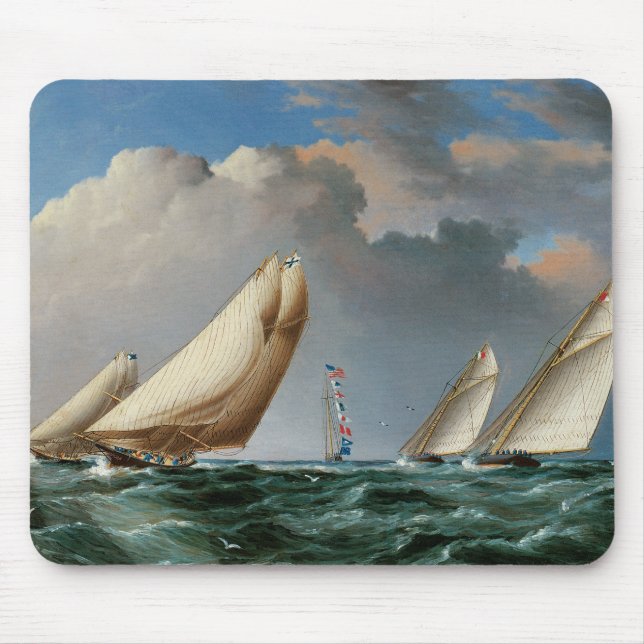Yachts Rounding the Mark Mouse Mat (Front)