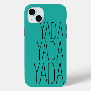 Yada   Whimsical Typography iPhone 15 Mini Case