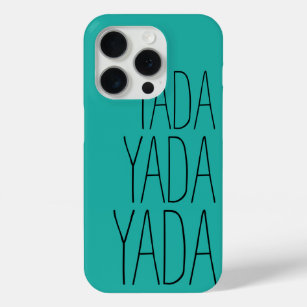 Yada   Whimsical Typography iPhone 15 Pro Case