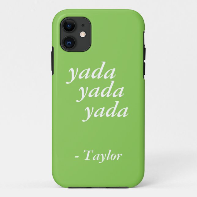 Yada Yada Yada custom monogram & colour phone case (Back)