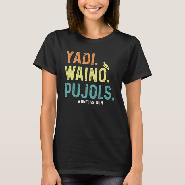 Yadi Waino Pujols Vintage Retro T-Shirt (Front)