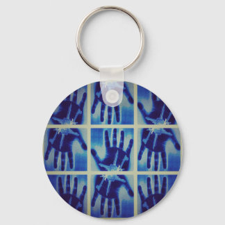 yaei creepy blue hands gonna terrorizing your life key ring