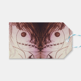yaei creepy doll art  gift tags