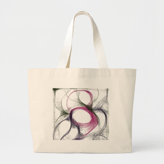 yaei_linkked brain project interconeccted neuron large tote bag (Front)