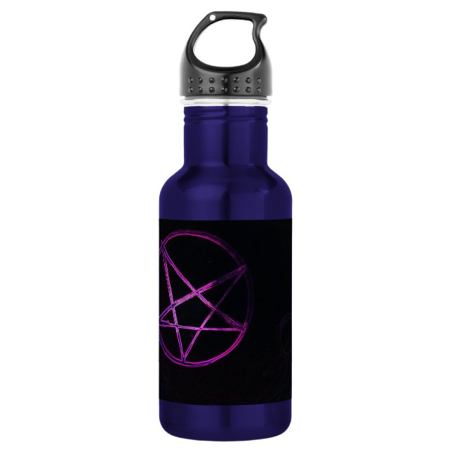yaei purple pentagram  532 ml water bottle (Front)