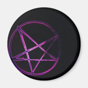 yaei purple pentagram magnet