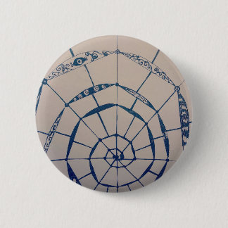 yaei spiderwebs art  6 cm round badge
