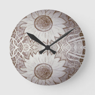 yaei sunflower at home round clock