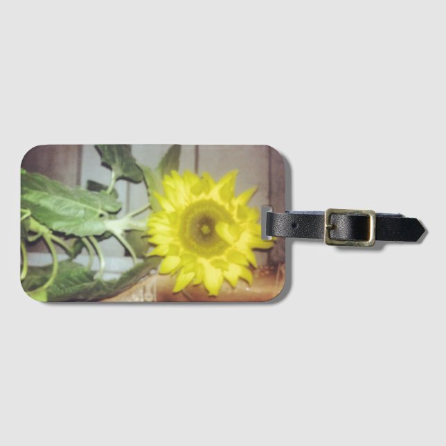 yaei sunflower  luggage tag (Front Horizontal)