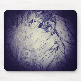 yaei Very dark creature follows me to graveyard Mouse Mat