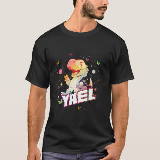 YAEL - Cute Boy Name with cute Dinosaur T-Shirt