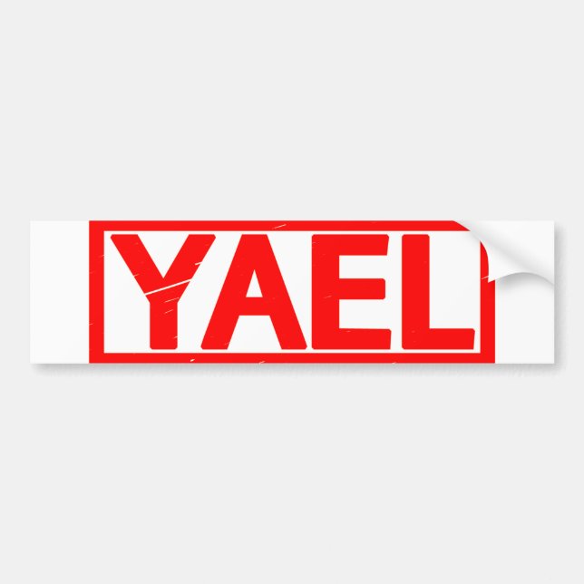 Yael Stamp Bumper Sticker (Front)