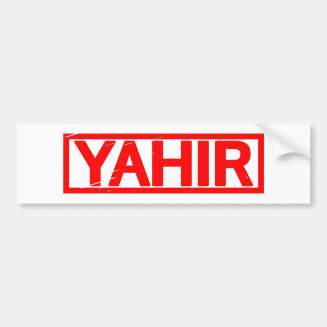Yahir Stamp Bumper Sticker (Front)