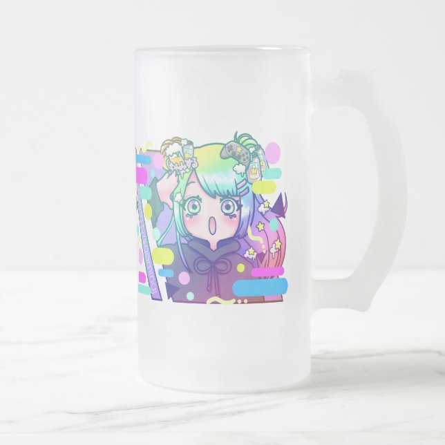 YAHOIMI KP FROSTED GLASS BEER MUG (Right)