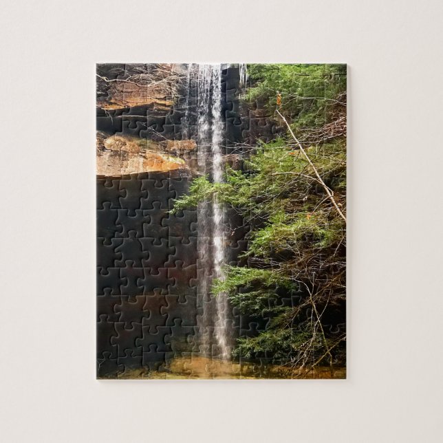 Yahoo Falls, Big South Fork Kentucky Jigsaw Puzzle (Vertical)